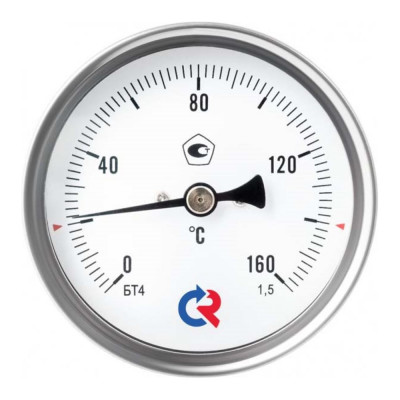 Термометр РОСМА БТ-41.211 (0-120С) ДК80 L=46 G1/2, общетехн., гильза латунь, 1.5 D070-00934