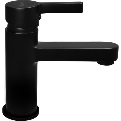 Смеситель латунный Eleanti ВАЛЬС для раковины черный, матовый, гайка 0402.543