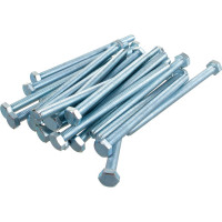 Болт с шестигранной головкой КрепСтройГрупп 8х120 оцинкованный DIN 933, 1 кг 145109