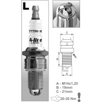 Свеча зажигания (ключ 21 мм) BRISK LR15TCY A-Line01