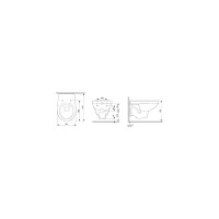Подвесной унитаз AM.PM Sense с сиденьем микролифт C74A1738SC