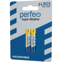 Алкалиновые батарейки Perfeo LR03, 2 шт., на блистере 30005153