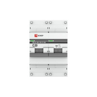 Автоматический выключатель EKF PROxima ВА 47-100, 2P, 20А, 10kA mcb47100-2-20C-pro