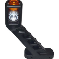 Габаритный фонарь ДАЛИ-авто LED красный-прозрачный 190мм квадрат 12В/24В DA-01887