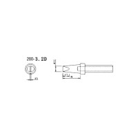 Насадка паяльная QUICK QSS200-T-3,2D