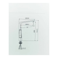 Кухонный смеситель OUTE Т10913ВК t10913bk