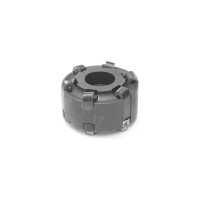 Фреза торцовая AF100-R080.07.06.B27 (80 мм; Z6; посадка 27 мм) с механическим креплением круглых пластин RN 150400 Русский Инструмент ri.296.5