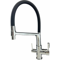 Смеситель для кухни OUTE с гибким изливом и дополнительным выводом под фильтр, хром T61303B