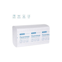 Бумажные полотенца OfficeClean professional лист \v-сл\ \h3\, 2-слойные, 200л/пач., 21x21,6, тиснение, белые 244818/С