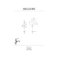 Смеситель для раковины Migliore MAYA золото 18931