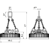 Грузоподъемный электромагнит Dimal дкм080/а-у1 ДКМ080А
