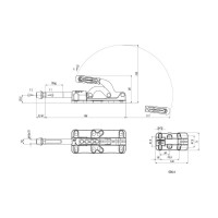 Плунжерный зажим KUKAMET с кронштейном до 87 кг 536-4-Q18