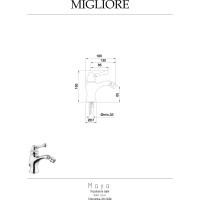 Смеситель для биде Migliore MAYA золото 18927