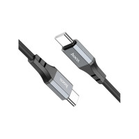 Usb-c кабель Hoco x86 spear type-c, 3а, pd60w, 1м, силикон (черный) 0L-00057058