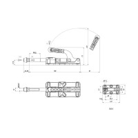 Плунжерный зажим KUKAMET с кронштейном до 93 кг 532-3-Q12