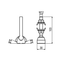 Нажимной упор KUKAMET с шарнирным наконечником 912-5