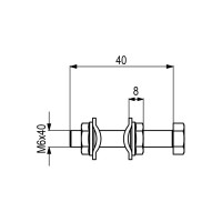 Нажимной упор KUKAMET с шестигранным наконечником SM911-2
