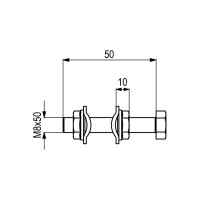 Нажимной упор KUKAMET с шестигранным наконечником SM911-3