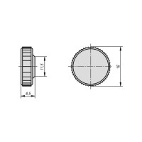 Ручка с накаткой KIPP K0680.0505