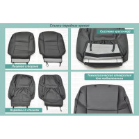 Чехлы на сиденья DEFLY Mazda 3/Axela, 2009-2013, седан, экокожа черная Ma2-2K