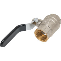 Шаровой кран Millennium латунный,никилерованный для воды 3/4" внутренняя/внутренняя резьба ручка-рычаг KVRFF3434