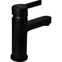 Смеситель латунный Eleanti ВАЛЬС для раковины черный, матовый, гайка 0402.543