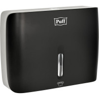 Диспенсер бумажных полотенец Puff 5145Bl, черный, с замком, ABS-пластик 1402.033