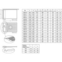 Душевой поддон JACOB DELAFON Flight Neus 140x90x4 E66516-00 00000067498