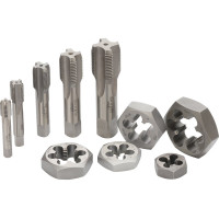 Резьбонарезной набор Bucovice Tools OS-1 HSS, 10 предметов, трубная резьба 340220