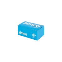 Адаптер Simon на 2хRJ45 коннектора, S-модуль, с защитными шторками, графит S76B-14