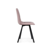 Стул на металлокаркасе Woodville чилли розовый/черный каркас 489716