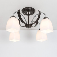 Люстра потолочная Citilux Крокус Венге Хром CL128141