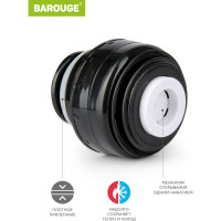 Пробка с кнопкой для термоса-гильзы BAROUGE 5.5/5.5 см BT-0002 750-1000 мл/пробка