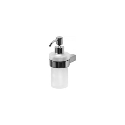 Дозатор для мыла с держателем Aquanet 5681-1 стекло, хром 00187066