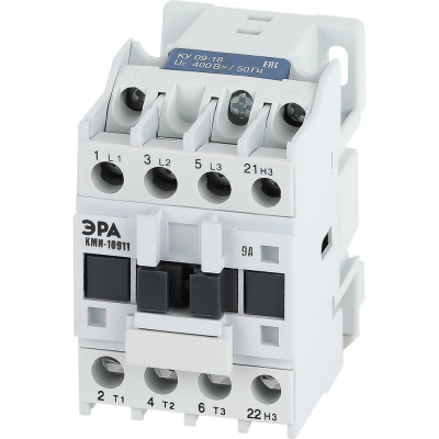 Контактор ЭРА PRO KKM11-009-400-01-E КМИ-10911 9А 400В/АС3 1НЗ, Б0050426