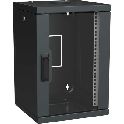 Шкаф ITK LINEA WS 10" 9U 320x310мм дверь стекл. черн. LWS5-09U33-GF