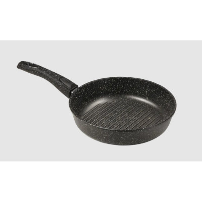 Сковорода-гриль Горница 26 см, отстегивающаяся ручка, без крышки ТБ13955