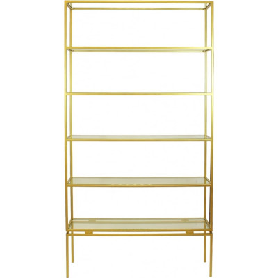 Стеллаж GreenWeen OSWALD золотой, стекло GW-OSWALD-G-G