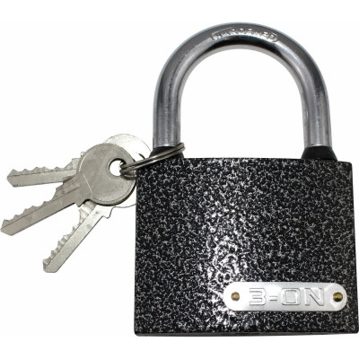 Навесной замок On влагонепроницаемый 75 мм, чугун, автомат запирание 22-01-375