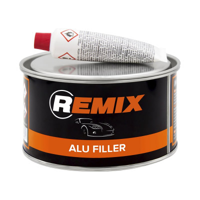 Полиэфирная шпатлевка с алюминиевым наполнителем REMIX 2К 0,9 кг RM-AF-900