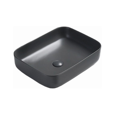 Накладная раковина Azario AZ-78109MDH тёмно-серый матовый 500х390х130 мм 00078147