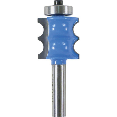 Фреза кромочная фигурная с подшипником (23.9 мм; R4 мм; хвостовик 8 мм) Кратон 1 09 03 079