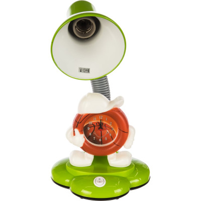 Настольный светильник с часами Camelion KD-388 C05 зелёный, 230В, 40Вт, E27 12620
