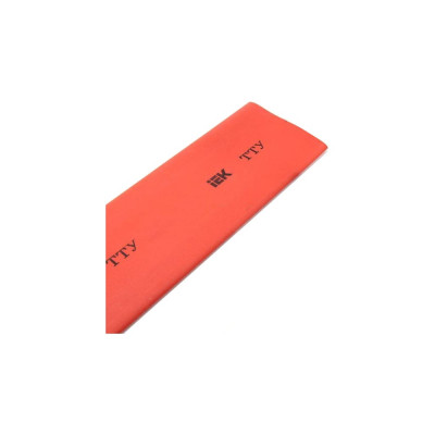 Термоусаживаемая трубка IEK ТТУ 8/4, красная, 100 м/упаковка UDRS-D8-100-K04