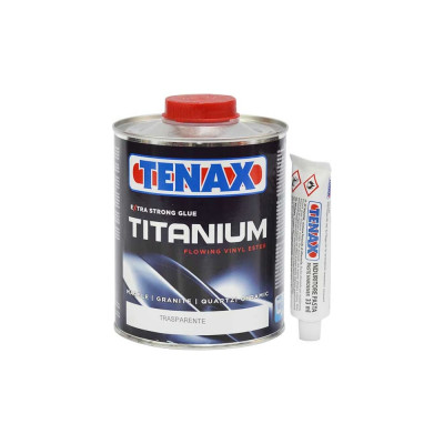 Полиэфирный клей Tenax Titanium Liquido прозрачный, 0.125 л 039.210.6264