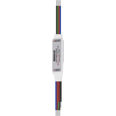 Усилитель MAKSILED RGB 5-24В, 60/144/288Вт, 3 канала x 5А, IP20, 45x13x6мм ML-RP-102-WS