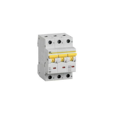 Автоматический выключатель IEK ВА47-60M 3Р 3А 6кА D MVA31-3-003-D