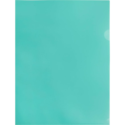 Папка-уголок БЮРОКРАТ Pastel -EPAST/GRN A4, пластик 0.18 мм, мятный, 20 шт 1481096
