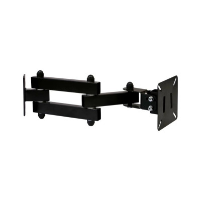 Наклонно-поворотный кронштейн с 2 коленами для ТВ Absolute Comfort 20 кг, 10-32, черный АС-1-7