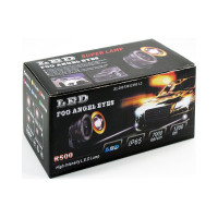 Противотуманные фары 64мм/10W с ангельск.глаз,линза Вымпел FOG LIGHT 5078
